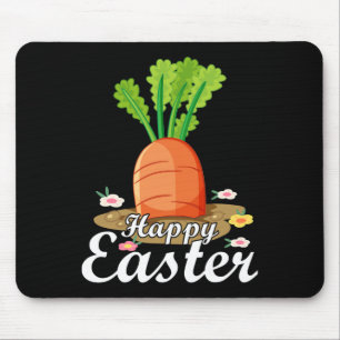 Happy Easter Day Carrot Bunny Design Thanksgiving Mouse Mat