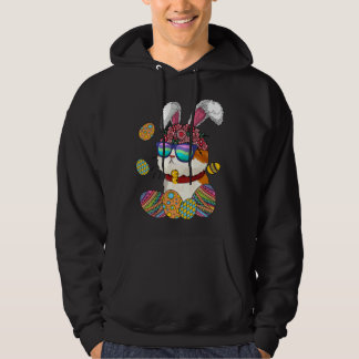Happy Easter Day Cat Wearing Bunny Ear Cute Bunny  Hoodie