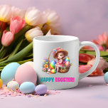 Happy Easter Day - Celebrate Two-Tone Coffee Mug<br><div class="desc">Get ready to embrace the stylish T-shirt design! The design features a chillingly beautiful moonlit night scene, with a silhouette of a backdrop of eerie clouds. The moon shines brightly, casting an ethereal glow on the surrounding trees, which have gnarled branches that seem to reach out like skeletal fingers. Bats...</div>