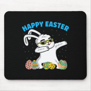 Happy Easter Day Colourful Egg Bunny Rabbit Ear Cu Mouse Mat