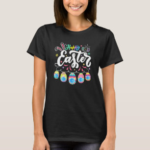 Happy Easter Day Colourful Egg Face Mask Hunting C T-Shirt