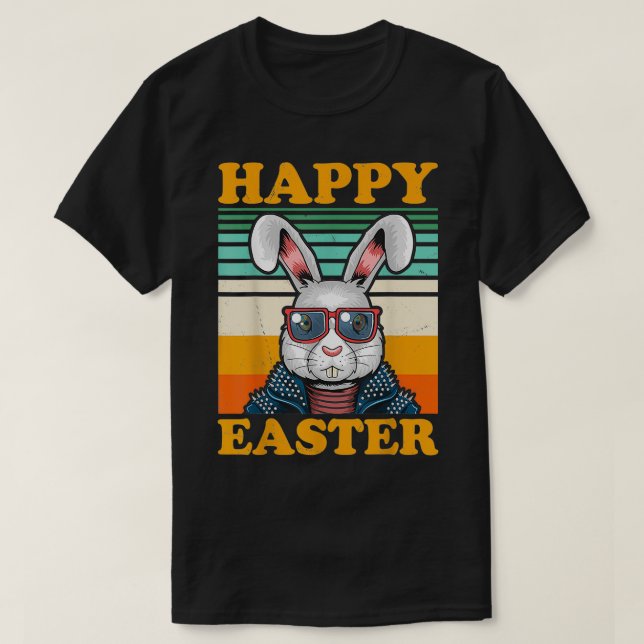 Happy Easter Day Cute Bunny Easter for Mens Girls  T-Shirt (Design Front)
