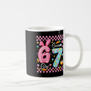 Happy Easter Day Cute Bunny Girls Easter Six Seven Coffee Mug