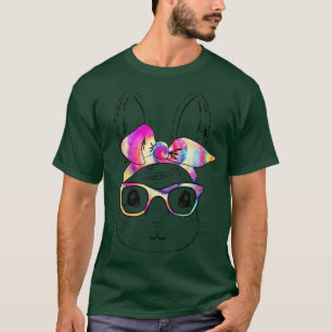 Happy Easter Day Cute Bunny Rabbit Face Tie Dye Gl T-Shirt