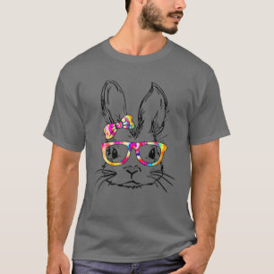Happy Easter Day Cute Bunny Rabbit Face Tie Dye Gl T-Shirt