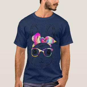 Happy Easter Day Cute Bunny Rabbit Face Tie Dye Gl T-Shirt