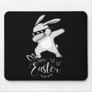 Happy Easter Day Cute Dubbing Bunny Rabbit Funny D Mouse Mat