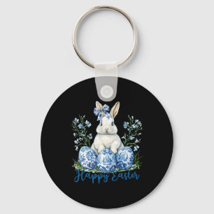 Happy Easter Day Cute Egg Bunny Celebrate Women Ki Key Ring