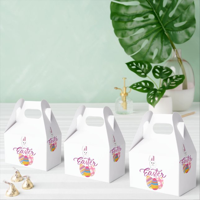 HAPPY EASTER DAY DESIGN FAVOUR BOX (Multiple)