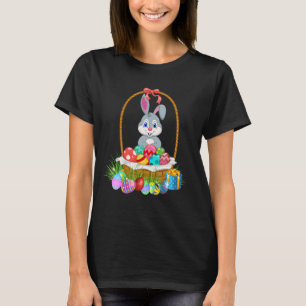 Happy Easter Day Easter Bunny Basket Eggs T-Shirt