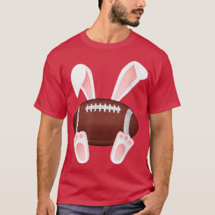 Happy Easter Day Easter Bunny Football Lover T-Shirt