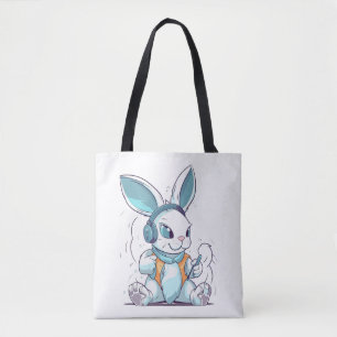 Happy Easter Day Egg Bunny Funny Gamer Boys Kids Tote Bag