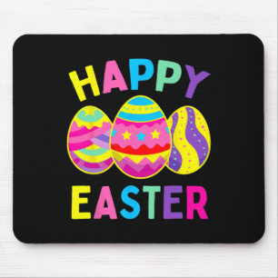 Happy Easter Day Egg Hunting Easter Bunny Mouse Mat