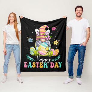 Happy Easter Day Fleece Blanket
