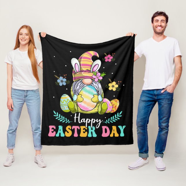 Happy Easter Day Fleece Blanket (In Situ)
