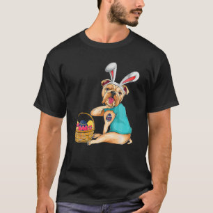 Happy Easter Day Funny Bulldog Easter Bunny Costum T-Shirt