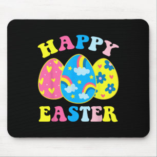 Happy Easter Day Funny Egg Hunting Easter Bunny  Mouse Mat