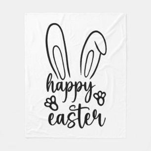 Happy Easter Day Funny Eggs Rabbit Funny T-shirt Fleece Blanket