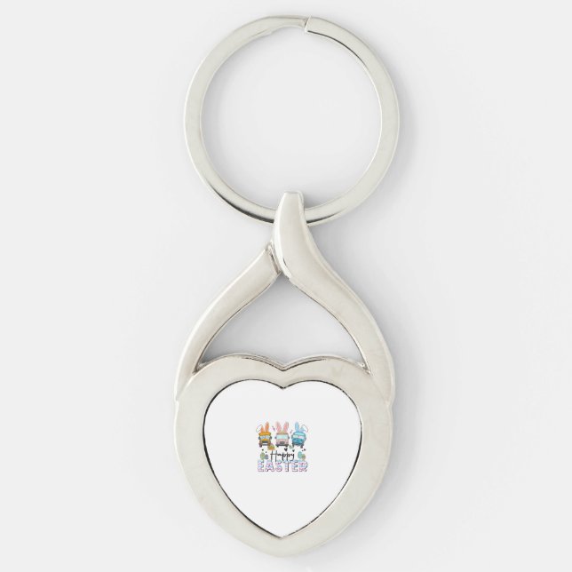 Happy Easter Day Funny School Bus Driver Life Happ Key Ring (Front)