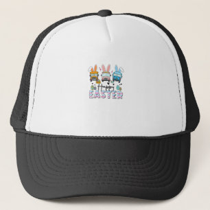 Happy Easter Day Funny School Bus Driver Life Happ Trucker Hat