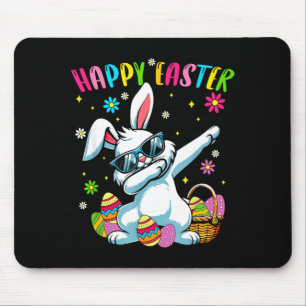 Happy Easter Day Girls Boys Easter Funny Dabbing Mouse Mat