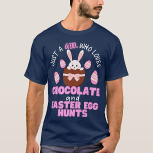 Happy Easter Day Girls Easter Egg Hunt Bunnies Fan T-Shirt