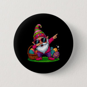 Happy Easter Day Gnome Hug Easter Eggs Women Girl 6 Cm Round Badge