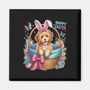 Happy Easter Day Golden Doodle Dog Lovers Easter B Magnet