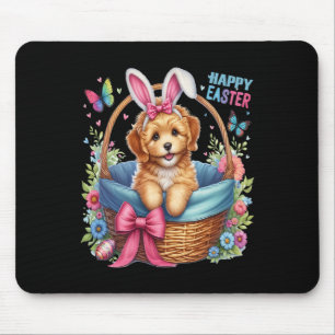 Happy Easter Day Golden Doodle Dog Lovers Easter B Mouse Mat