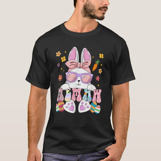 Happy Easter Day Memaw Bunny Matching Family Easte T-Shirt (Front)