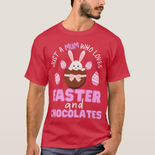 Happy Easter Day Mum Easter Egg and Bunnies Mama E T-Shirt