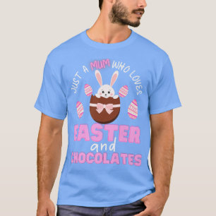 Happy Easter Day Mum Easter Egg and Bunnies Mama E T-Shirt