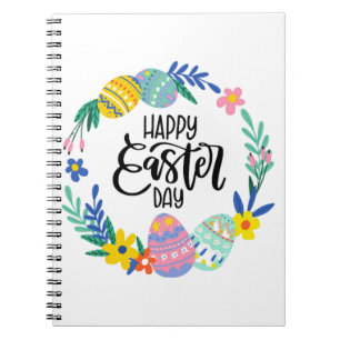 Happy easter day  notebook