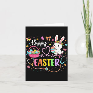 Happy Easter Day Nursing Bunny Ears Egg Nurse Card
