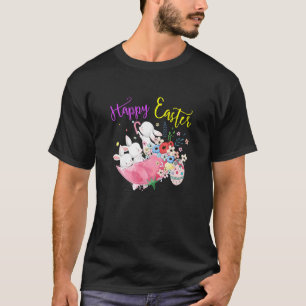 Happy Easter Day Outfit Bunny Hunt Eggs Rabbit T-Shirt