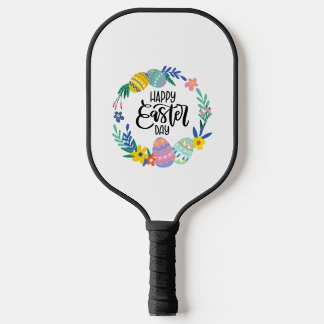 Happy easter day  pickleball paddle (Front)