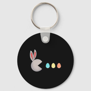 Happy Easter Day Rabbit Eggs Fun Boys Girls Kids Key Ring