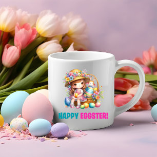 Happy Easter Day - Rabbit Two-Tone Coffee Mug