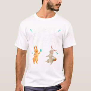 Happy Easter Day Rabbits And Bunny T-Shirt