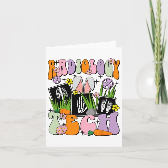 Happy Easter Day Radiology Tech Rad Tech Ct Mri Te Card (Front)
