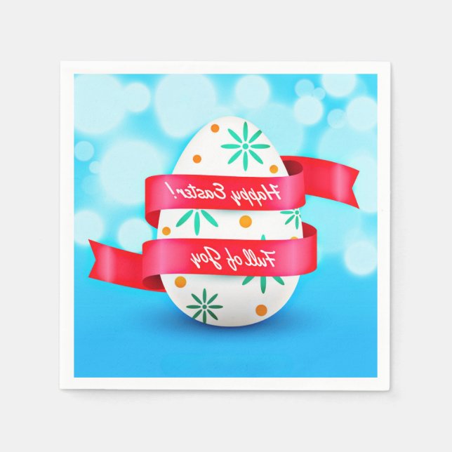 Happy Easter Day Realistic Style-23198 Napkin (Front)