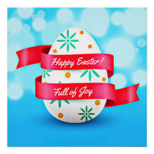 Happy Easter Day Realistic Style-23198 Poster