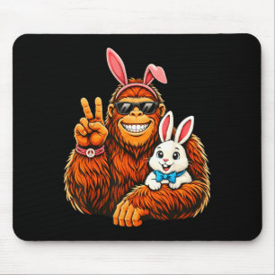 Happy Easter Day Sasquatch Bigfoot Bunny Lover Men Mouse Mat
