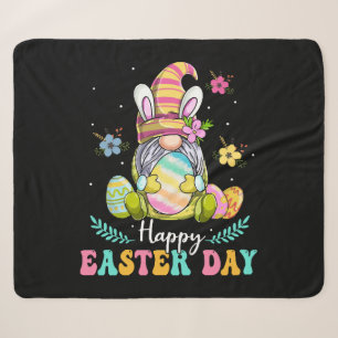 Happy Easter Day Sherpa Blanket