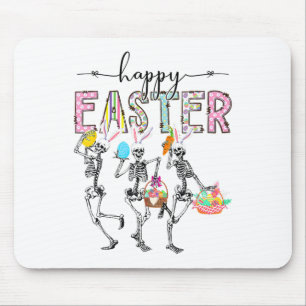 Happy Easter Day Skeleton Bunny Egg Boys Girls Mouse Mat
