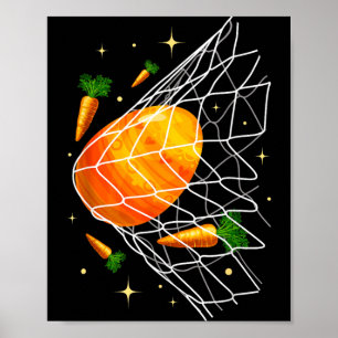 Happy Easter Day Soccer Easter Eggs In Net Kids Poster