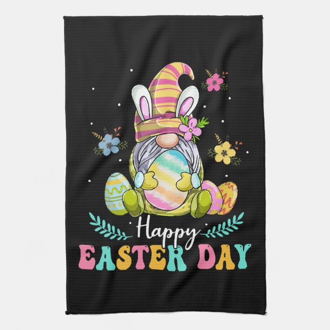 Happy Easter Day Tea Towel (Vertical)