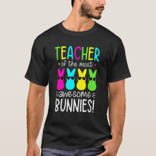 Happy Easter Day Teacher Women Easter Teacher Bunn T-Shirt