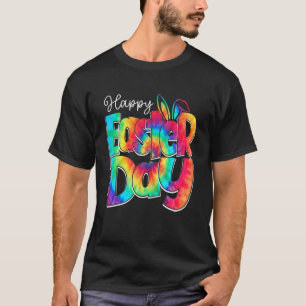 Happy Easter Day Tie Dye Bunny Rabbit Face Funny W T-Shirt