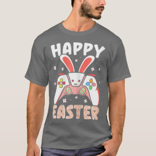 Happy Easter Day Video Game Controller Bunny Gamer T-Shirt